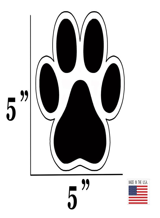 Rogue River Tactical Pet Dog Cat Paw Print Bumper Sticker Car Decal Gift Laptop Wall Window Bumper Sticker 5" - Image 2